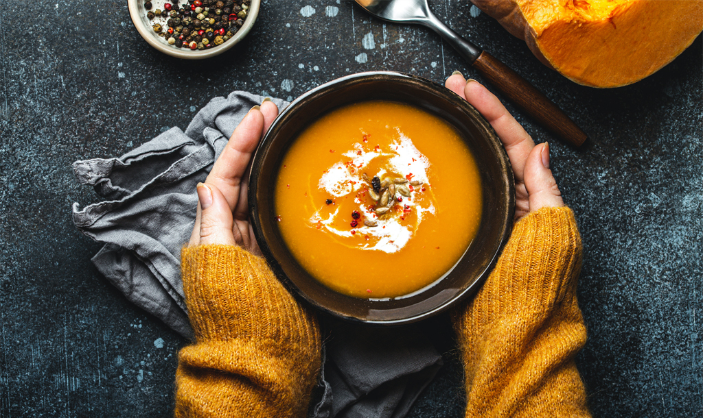 A warming bowl of soup