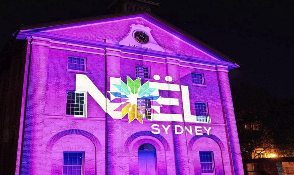 Bright lights at the Noel Sydney 2022 Christmas Markets